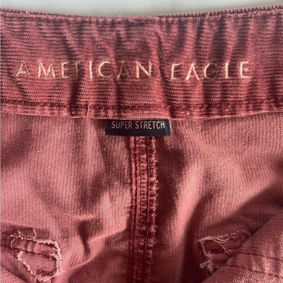 American Eagle  Corduroy Mini Skirt, Burgundy size 10 - Picture 4 of 6